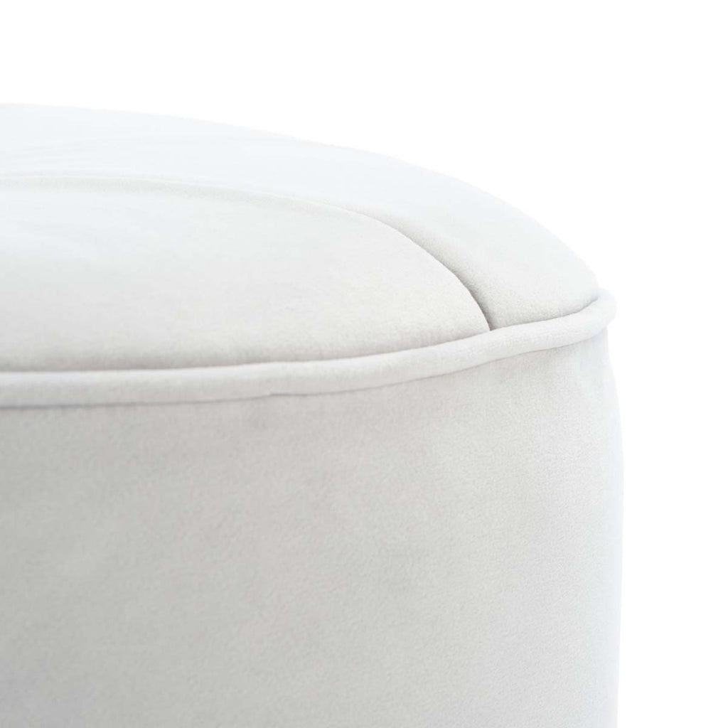 Safavieh Hawkem Cylinder Ottoman - Light Grey
