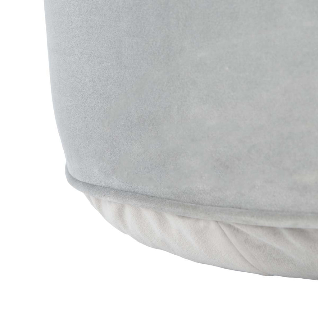 Safavieh Hawkem Cylinder Ottoman - Light Grey