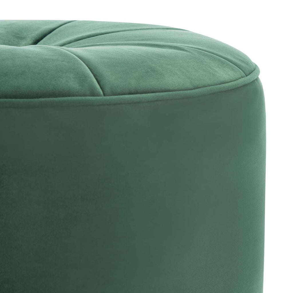 Safavieh Hawkem Cylinder Ottoman - Emerald
