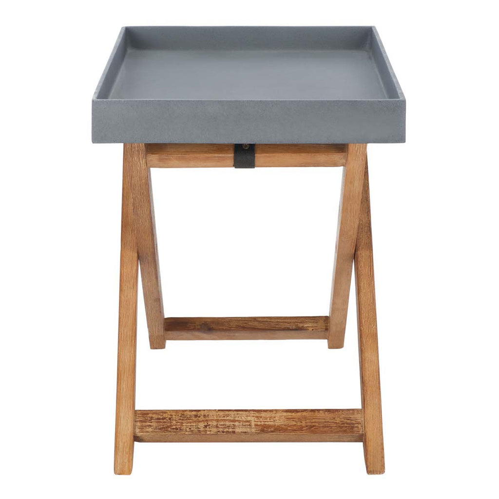 Safavieh Alten Side Table-Natural/Grey