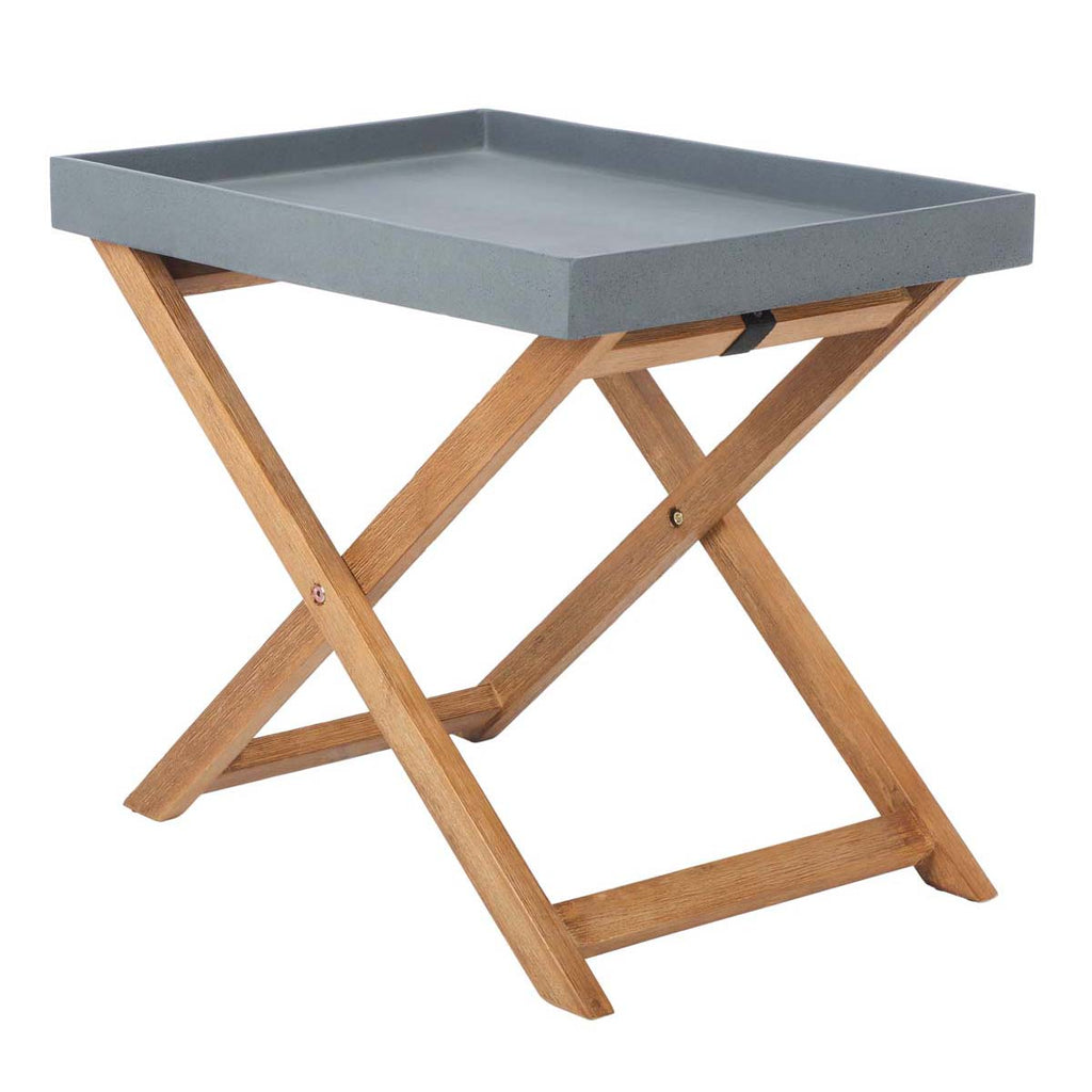 Safavieh Terance Side Table-Natural/Grey