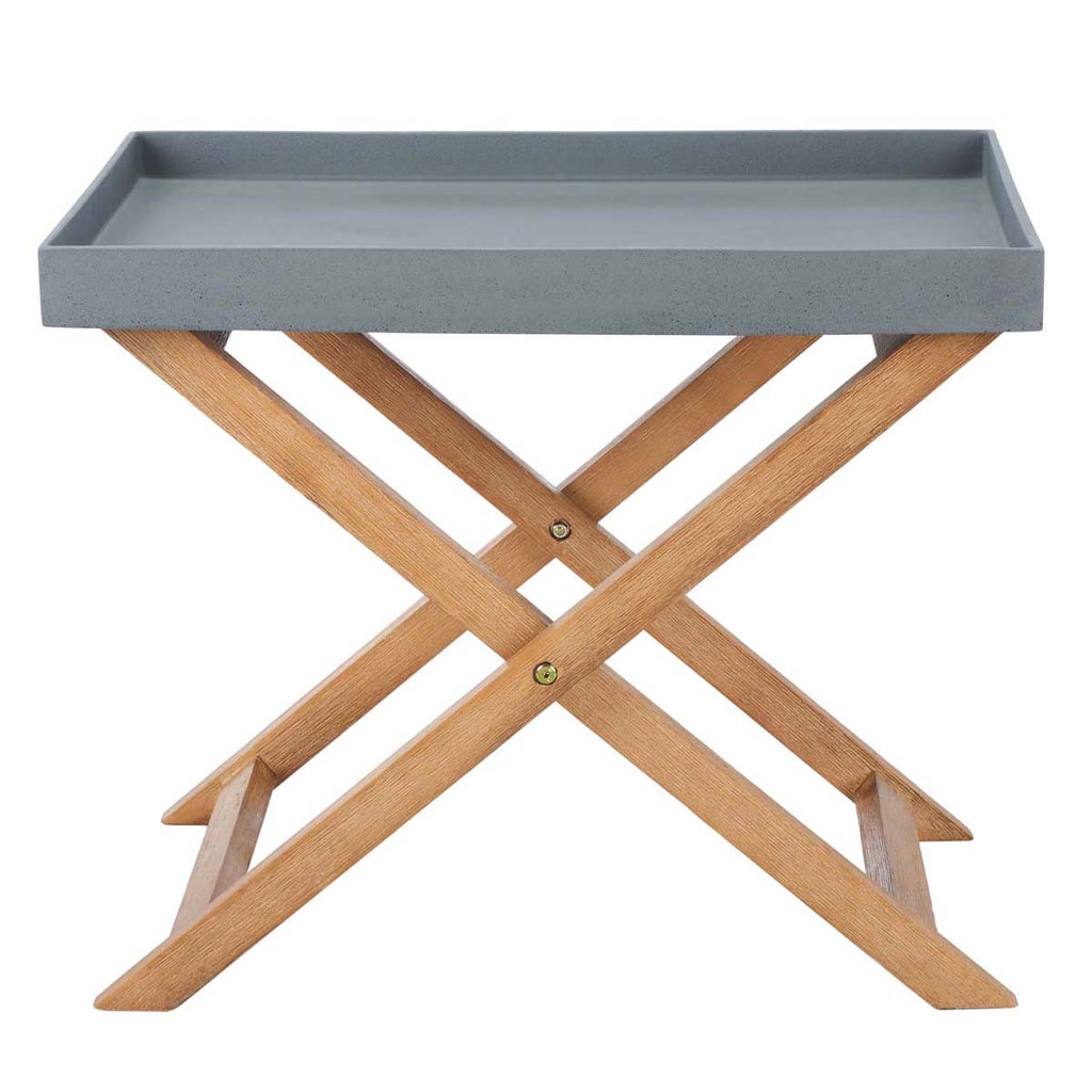 Safavieh Terance Side Table-Natural/Grey