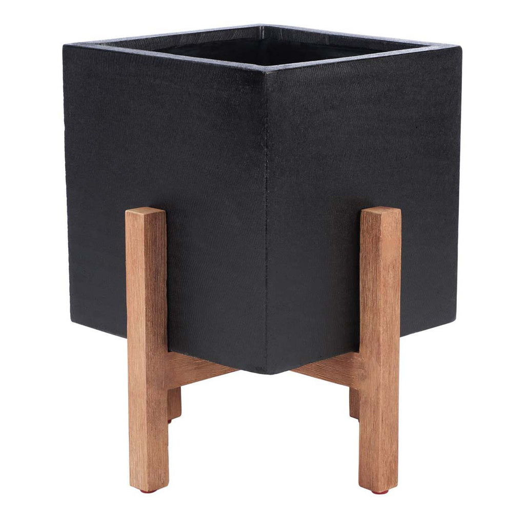 Safavieh Borsla Planter-Natural/Black