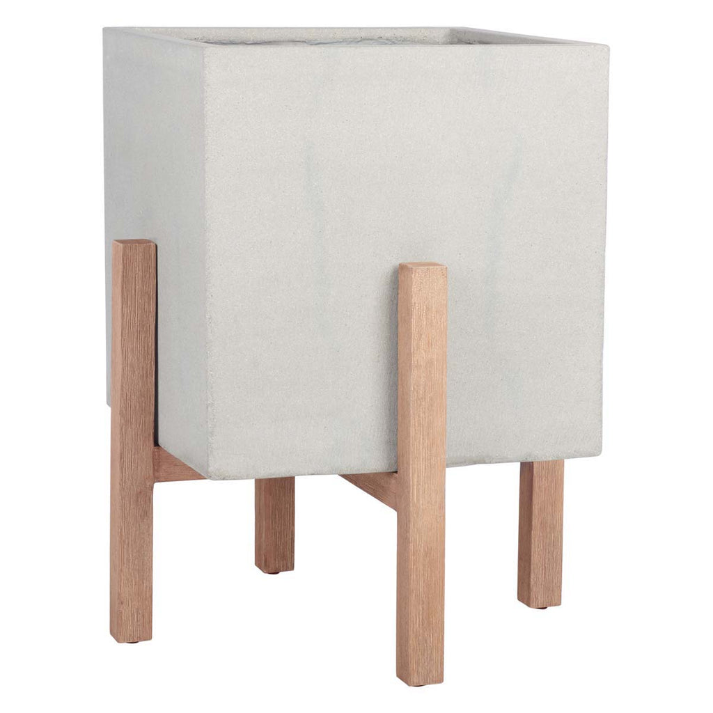 Safavieh Anston Planter-Natural/Light Grey