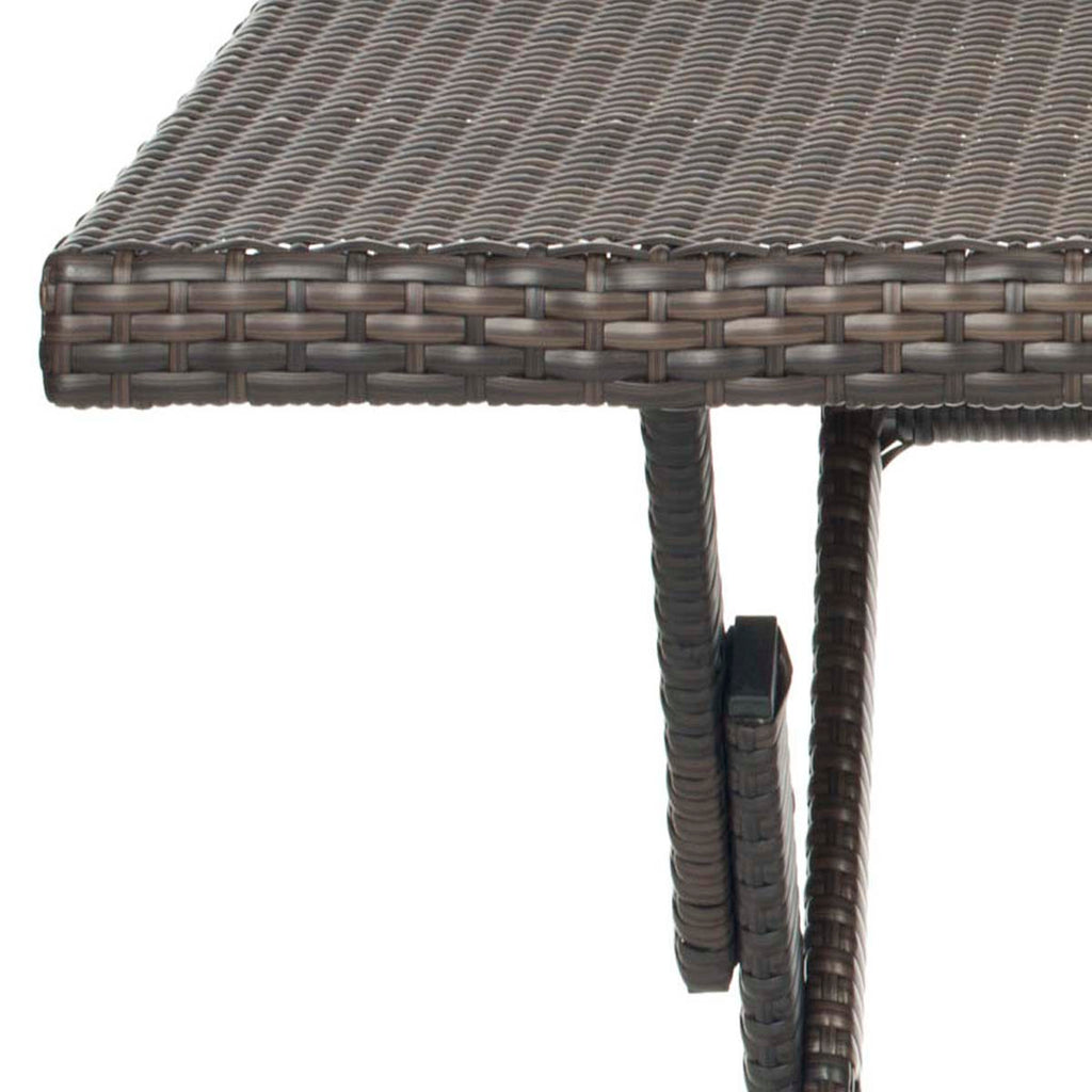 Safavieh Samana Sqaure Folding Table - Brown