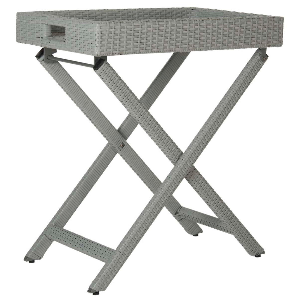 Safavieh Bardia Folding Tray Table  - Grey