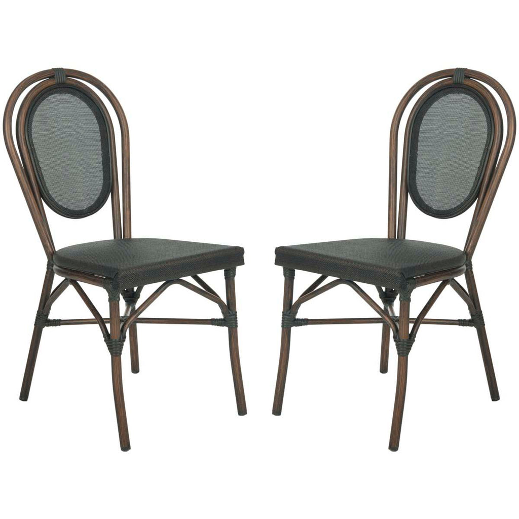 Safavieh Ebsen Side Chair - Black (Set of 2)