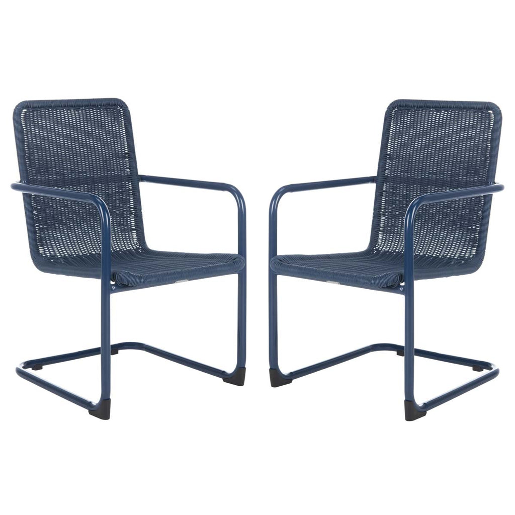 Safavieh Hutton  Chair - Navy (Set of 2)