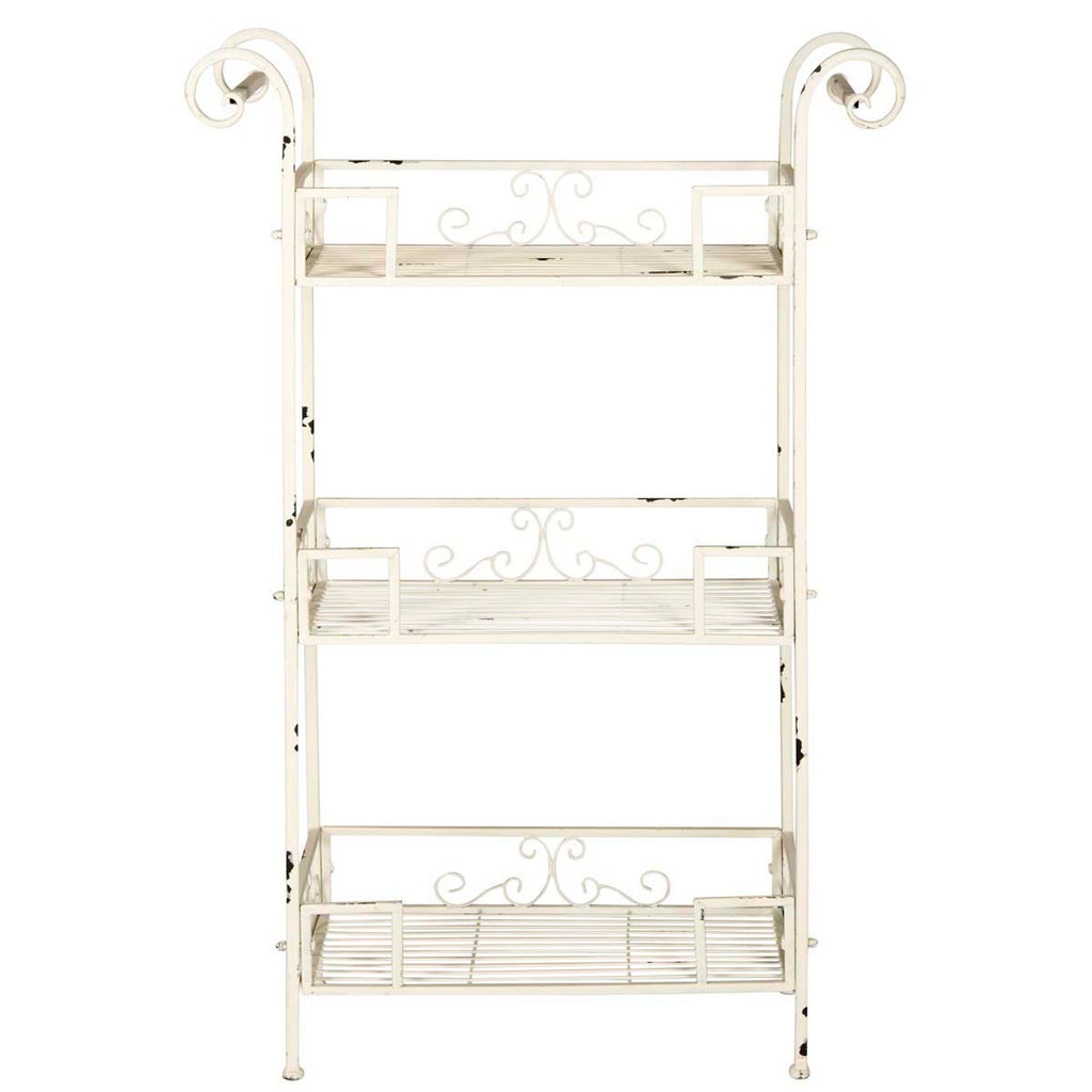 Noreen 3 Tier Shelf | Safavieh - PAT5006 - Antique White