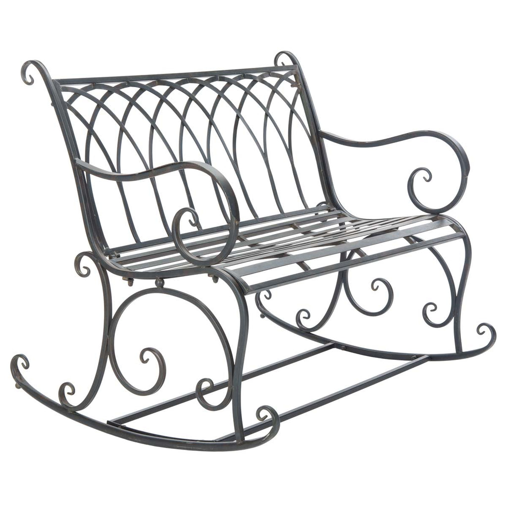 Safavieh Ressi Rock Bench - Black Rust