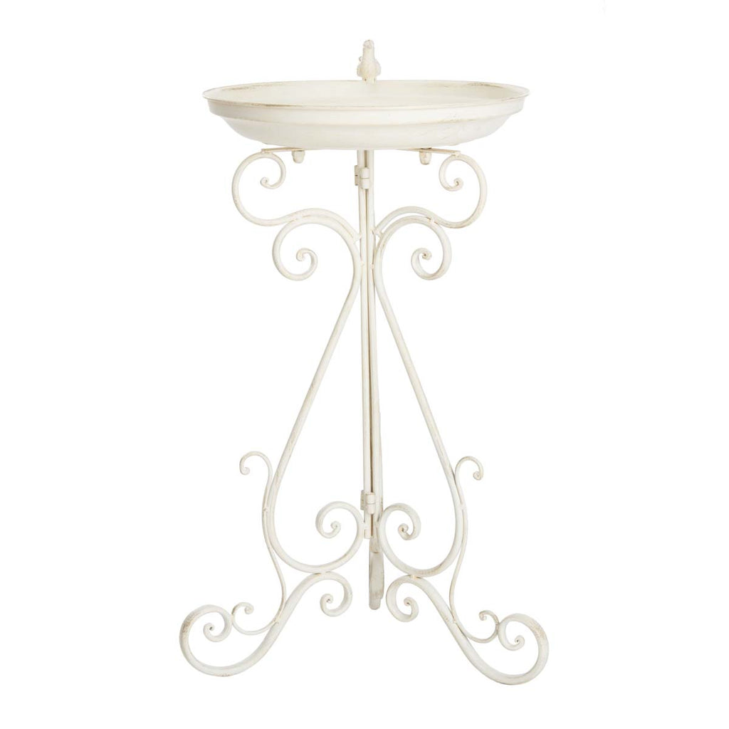 Ashlan Bird Bath | Safavieh - PAT5024 - Pearl White