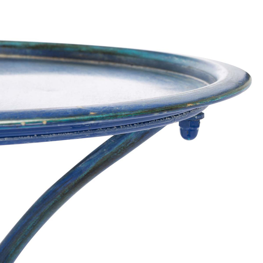 Safavieh Kensi Bird Bath - Mossy Blue