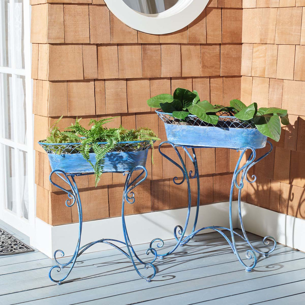 Safavieh Hendrick Planters - Mossy Blue