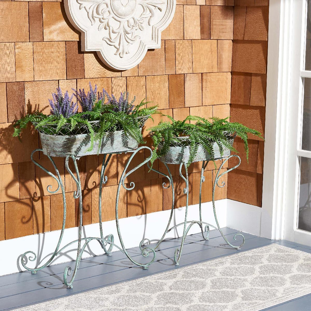 Safavieh Hendrick Planters - Antique Green