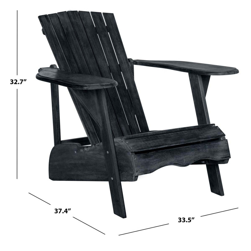 Safavieh Mopani Chair - Dark Slate Grey