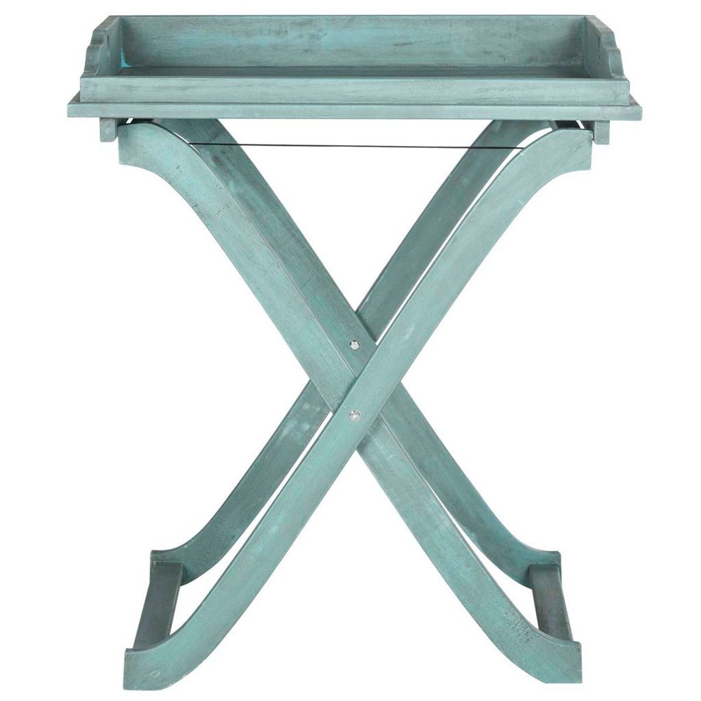 Safavieh Covina Tray Table - Beach House Blue