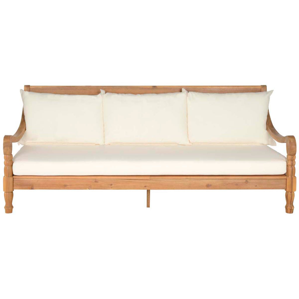 Safavieh Pasadena Day Bed - Teak Brown/beige