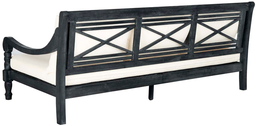 Safavieh Pasadena Day Bed - Dark Slate Grey/Beige