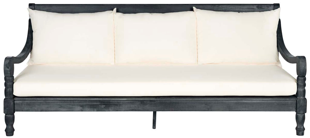 Safavieh Pasadena Day Bed - Dark Slate Grey/Beige