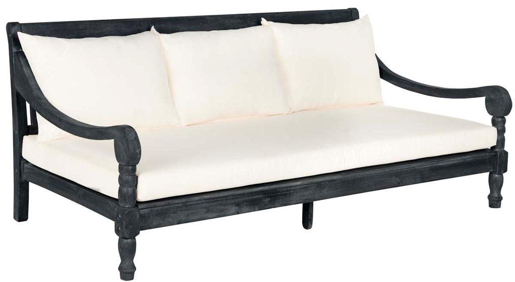 Safavieh Pasadena Day Bed - Dark Slate Grey/Beige