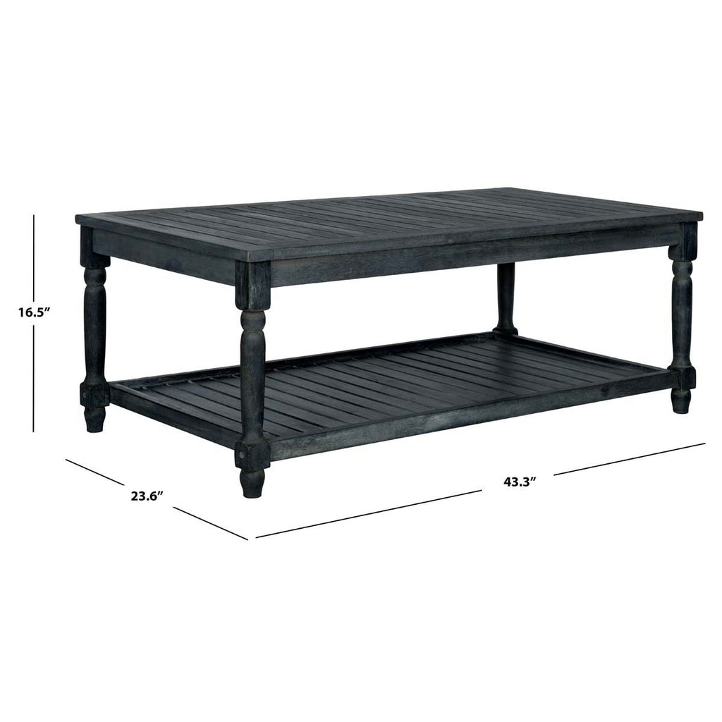 Safavieh Oakley Coffee Table - Dark Slate Grey