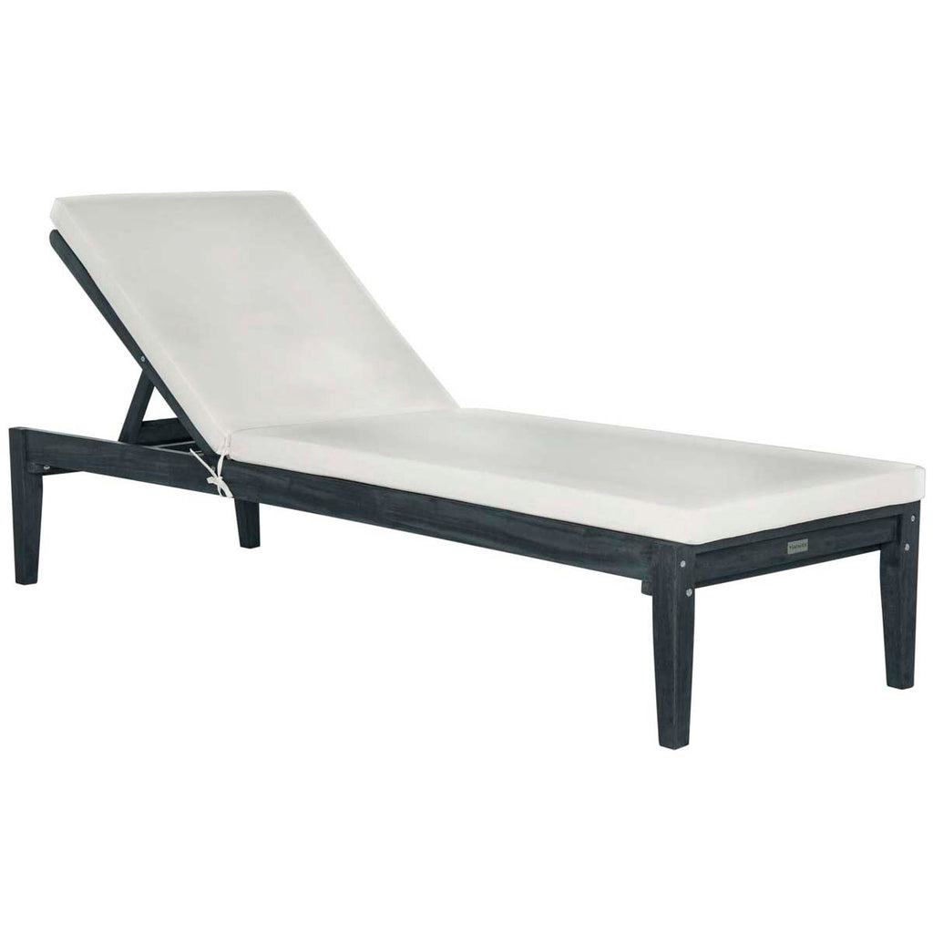 Safavieh Montclair Sunlounger - Dark Slate Grey/Beige