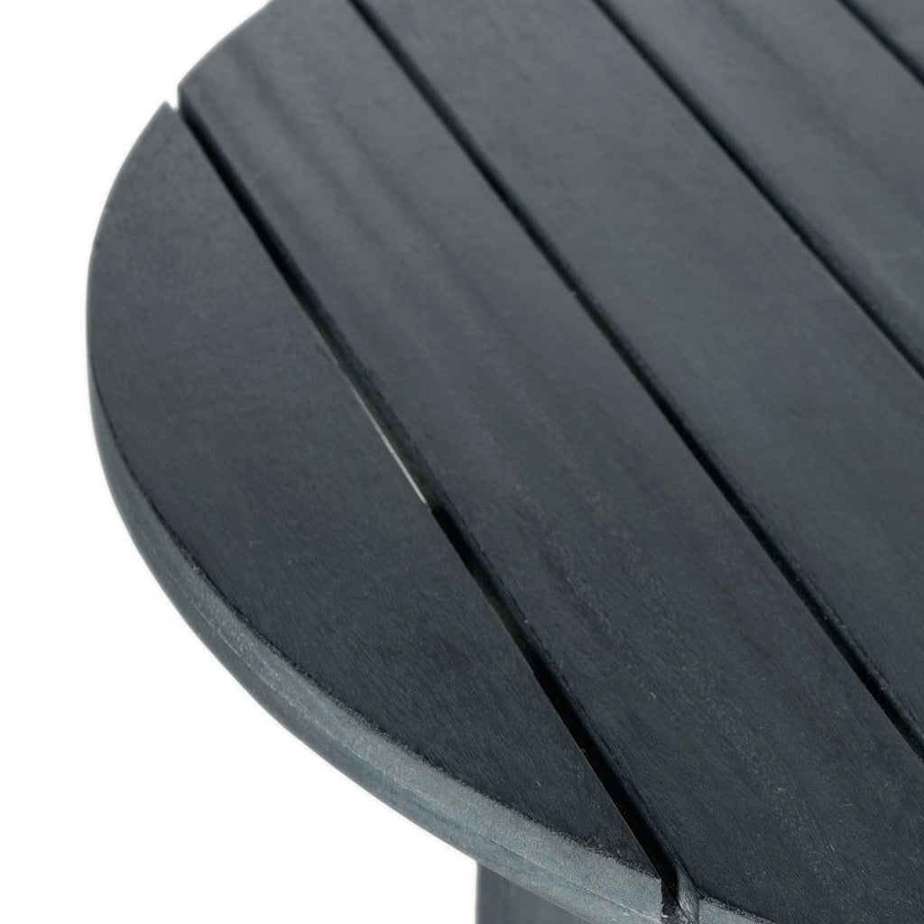 Safavieh Cloverdale Round Table - Dark Slate Gray / Beige