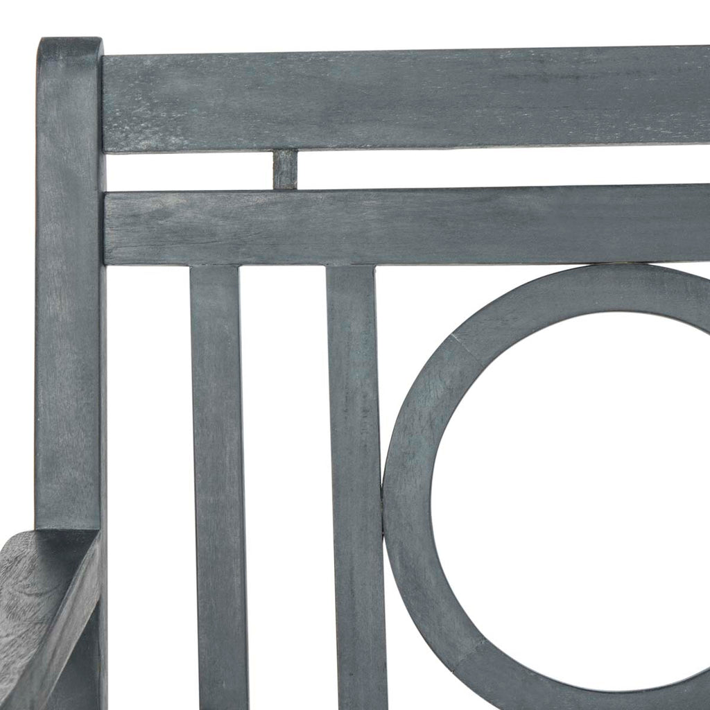 Safavieh Montclair 3 Seat Bench - Ash Grey/Beige