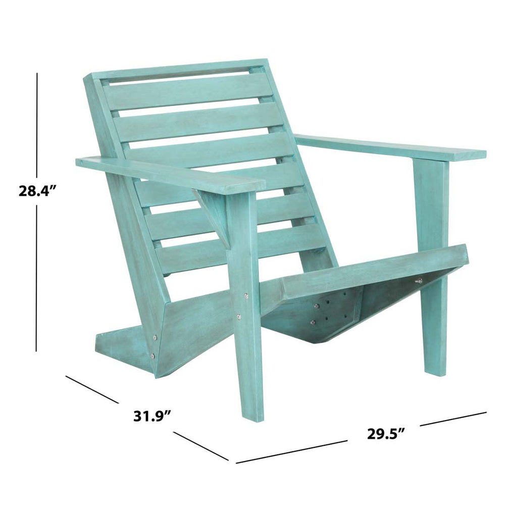 Safavieh Lanty Adirondack Chair  - Beach House Blue