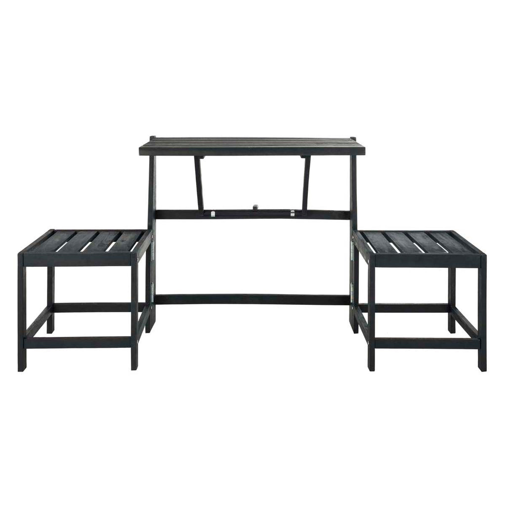 Safavieh Belamy Transformer Bench - Dark Slate Grey