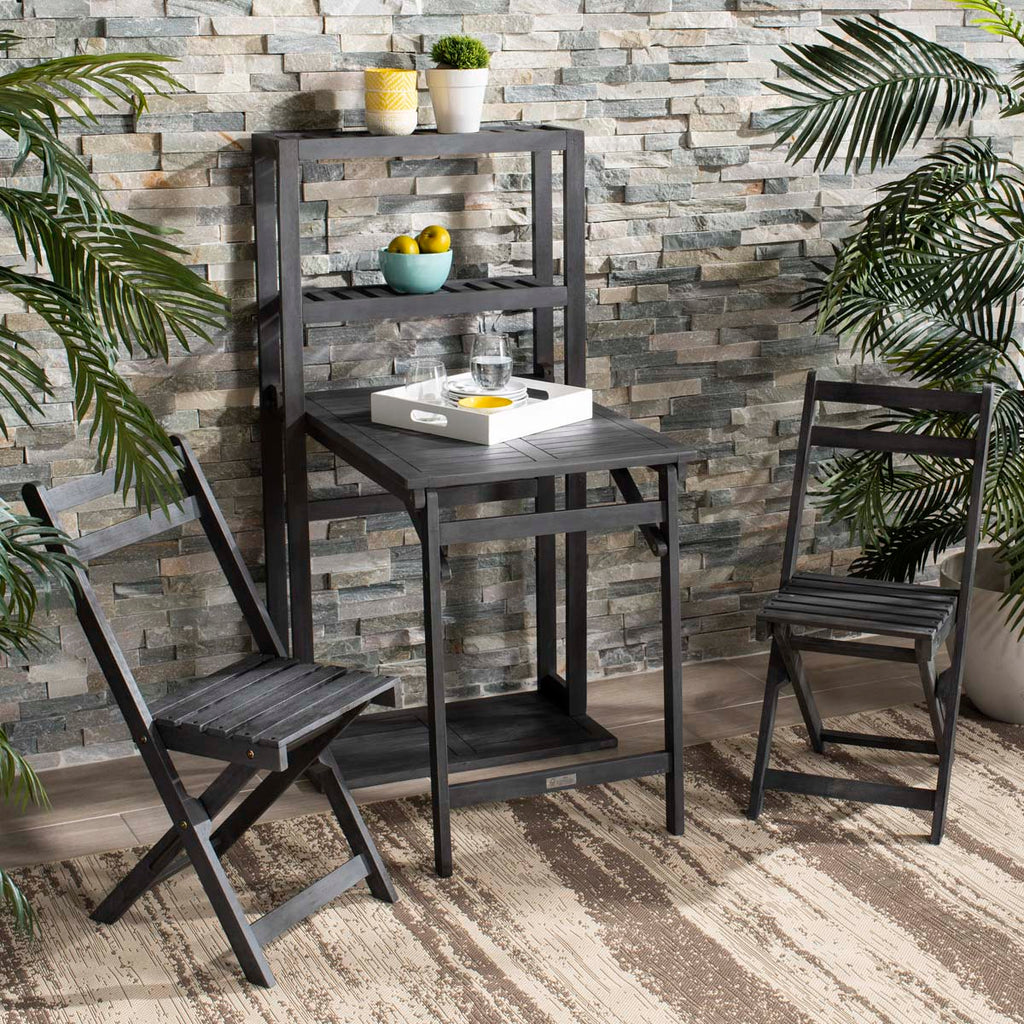 Safavieh Griffen Balcony Dining Cabinet Set - Dark Slate Gray