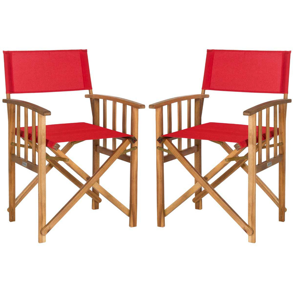 Safavieh  Laguna Director Chair - Natural (Set of 2)