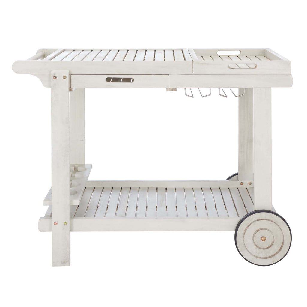 Safavieh Orland Tea Trolly - White