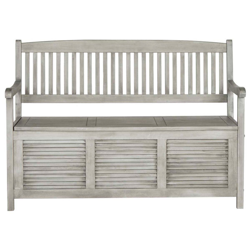 Safavieh Brisbane Storage Bench - Grey