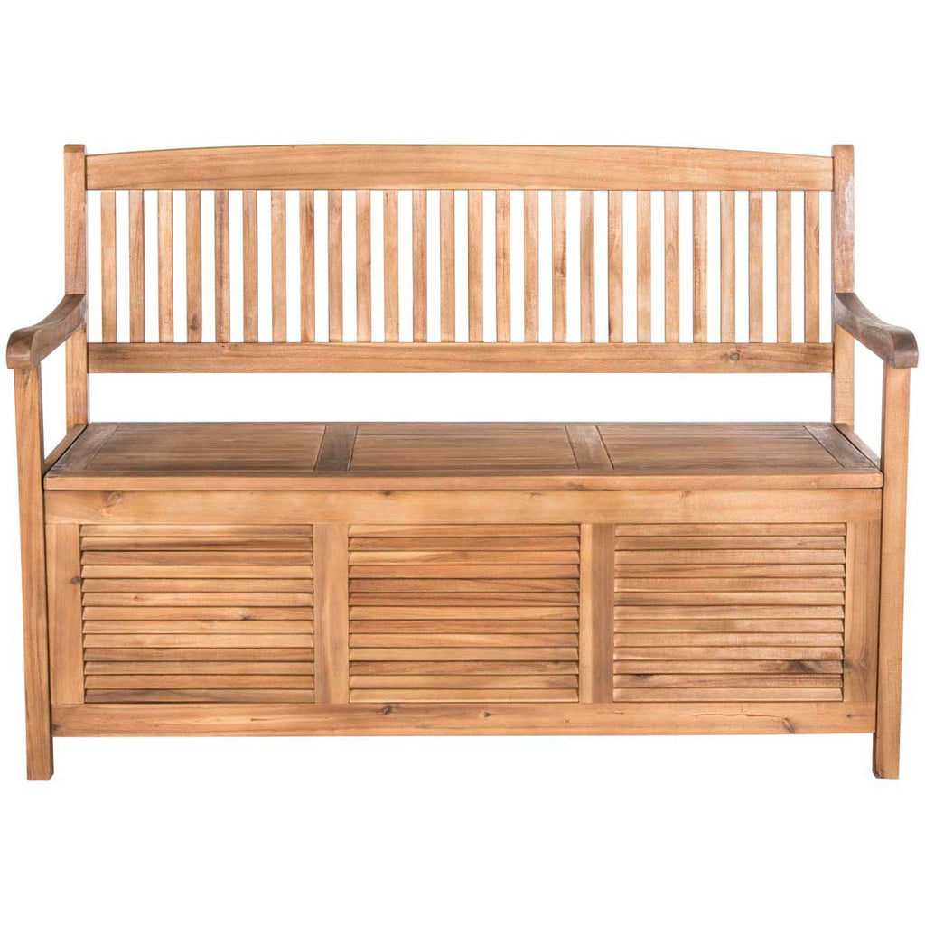 Safavieh Brisbane Storage Bench - Natural