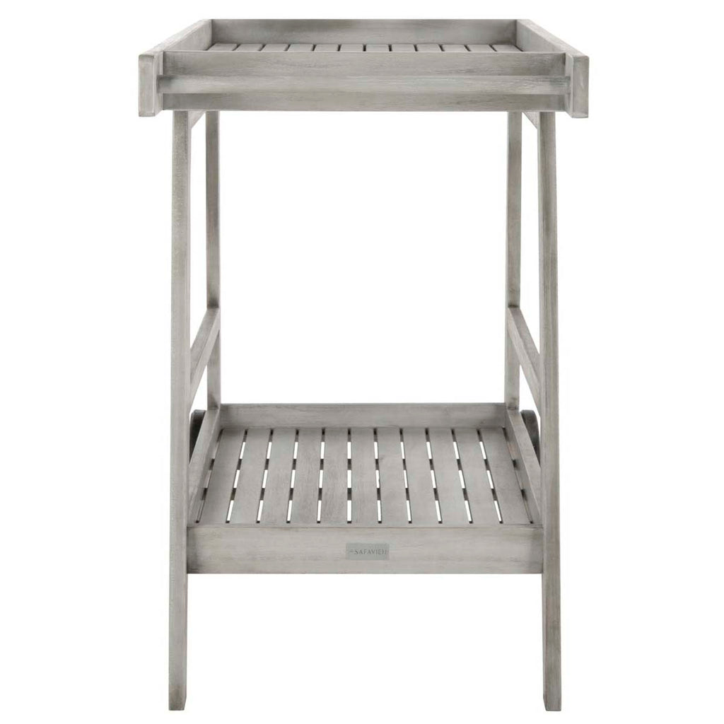 Safavieh Renzo Indoor/Outdoor Bar Cart-Grey Wash