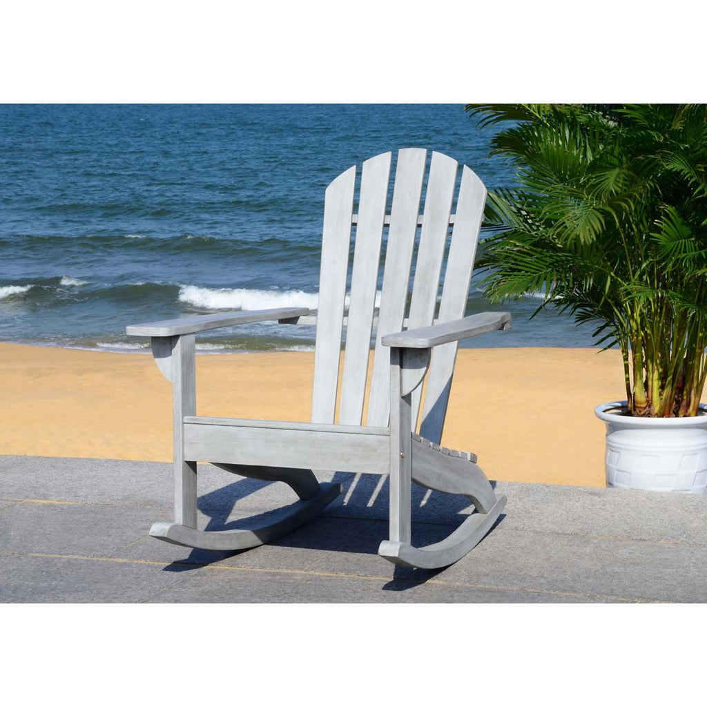 Safavieh Brizio Adirondack Rocking Chair - Grey Wash