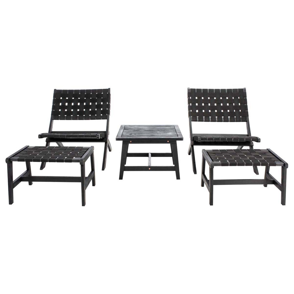 Safavieh Darryl Living Set - Black / Black