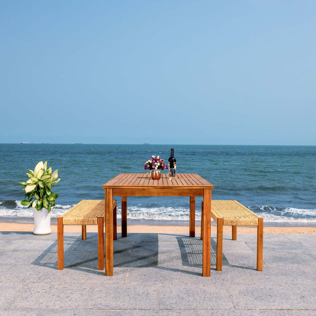 Safavieh Aquina Dining Set - Natural / Natural