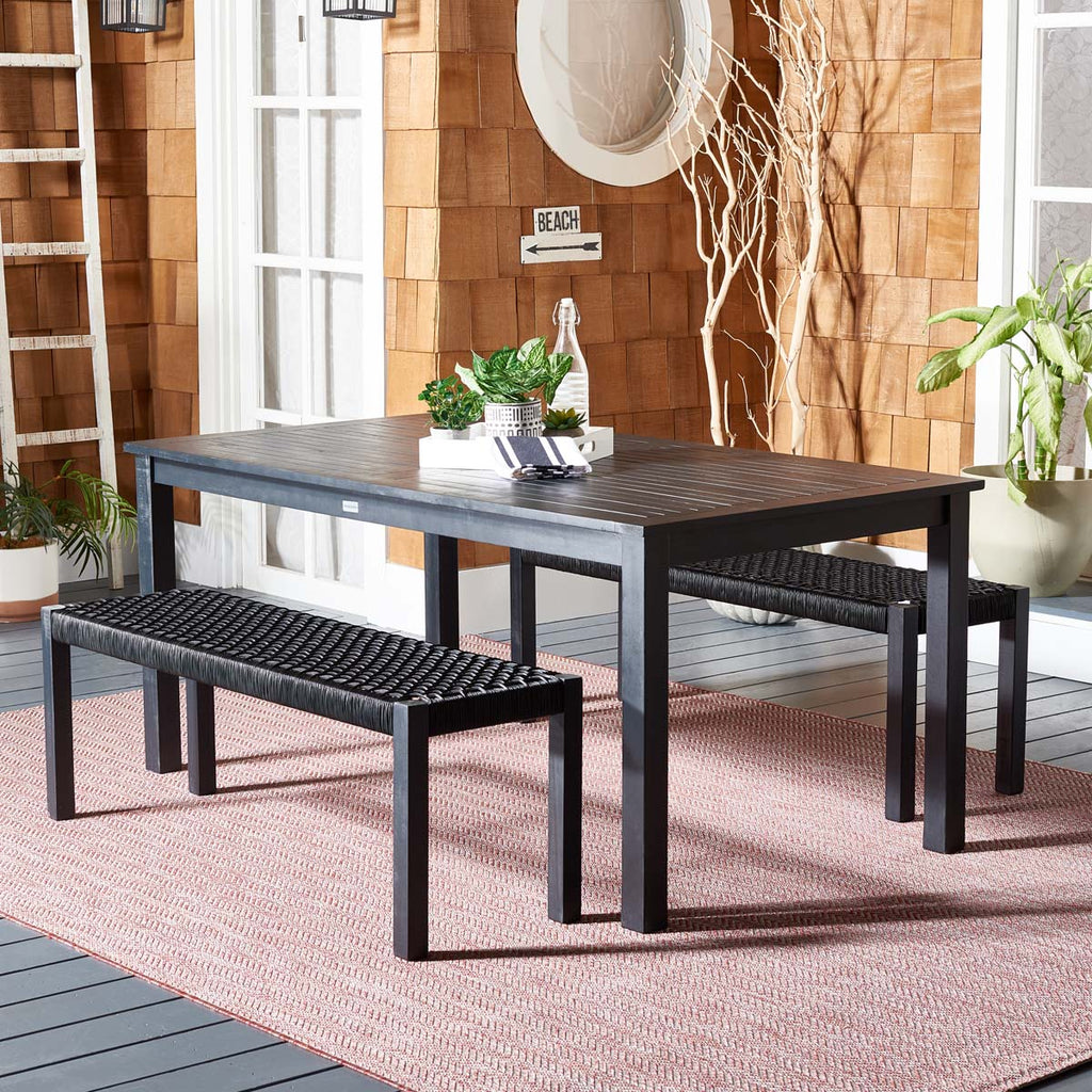 Safavieh Aquina Dining Set - Black