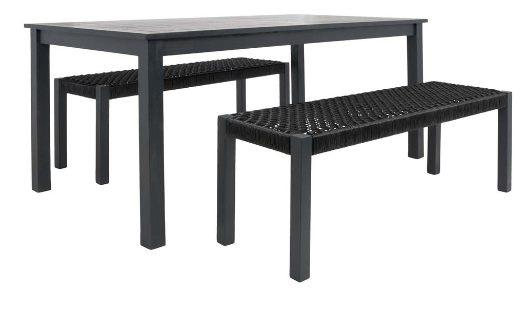 Safavieh Aquina Dining Set - Black