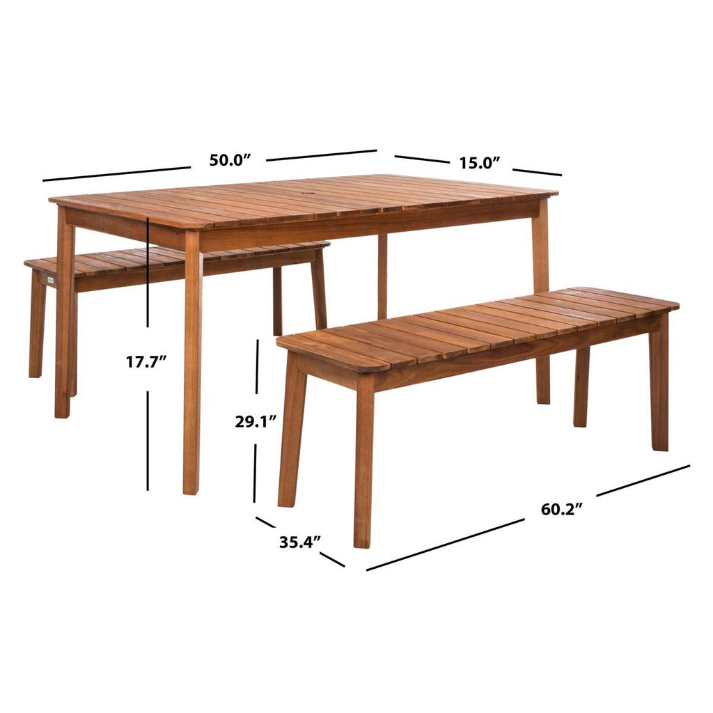 Safavieh Europa Dining Set - Natural