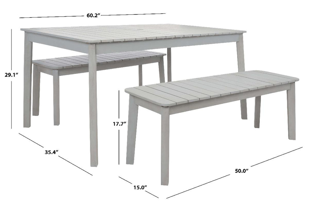 Safavieh Europa Dining Set - Grey