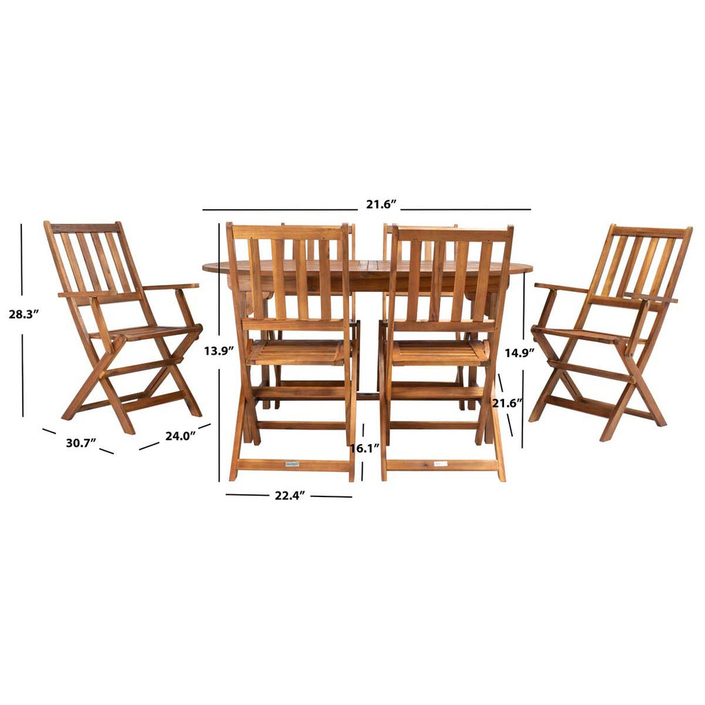 Safavieh Hikaru Dining Set - Natural