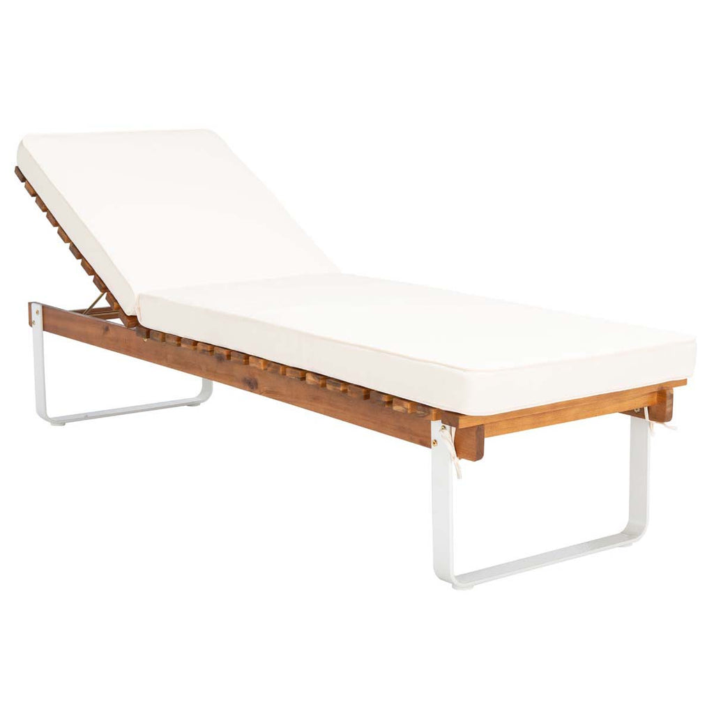 Safavieh Nuca Sunlounger - Natural / White