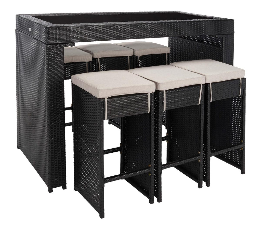 Safavieh Horus Dining Set  Black / Light Grey