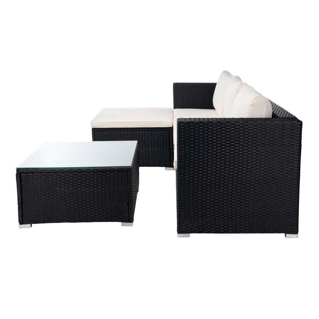 Safavieh Madalina Living Set - Black/Beige