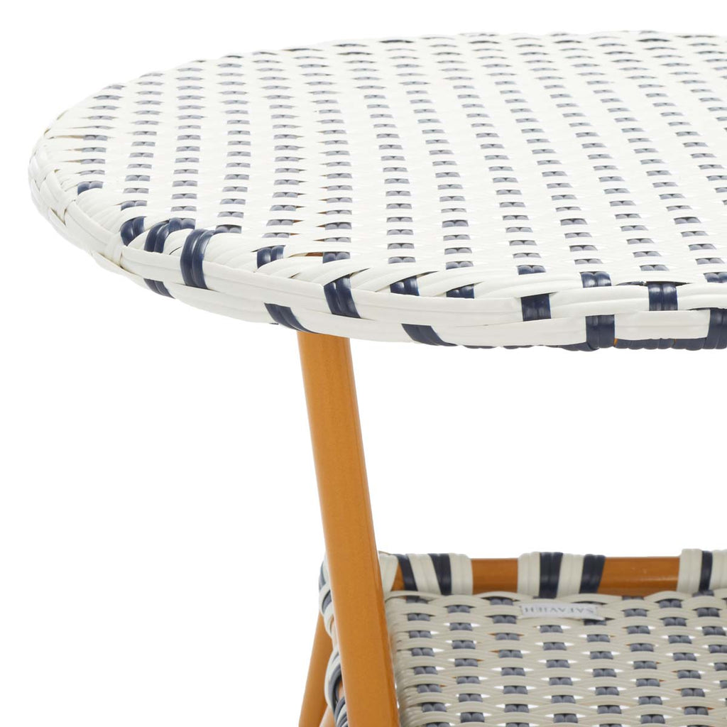 Safavieh California Bistro Table - White / Navy