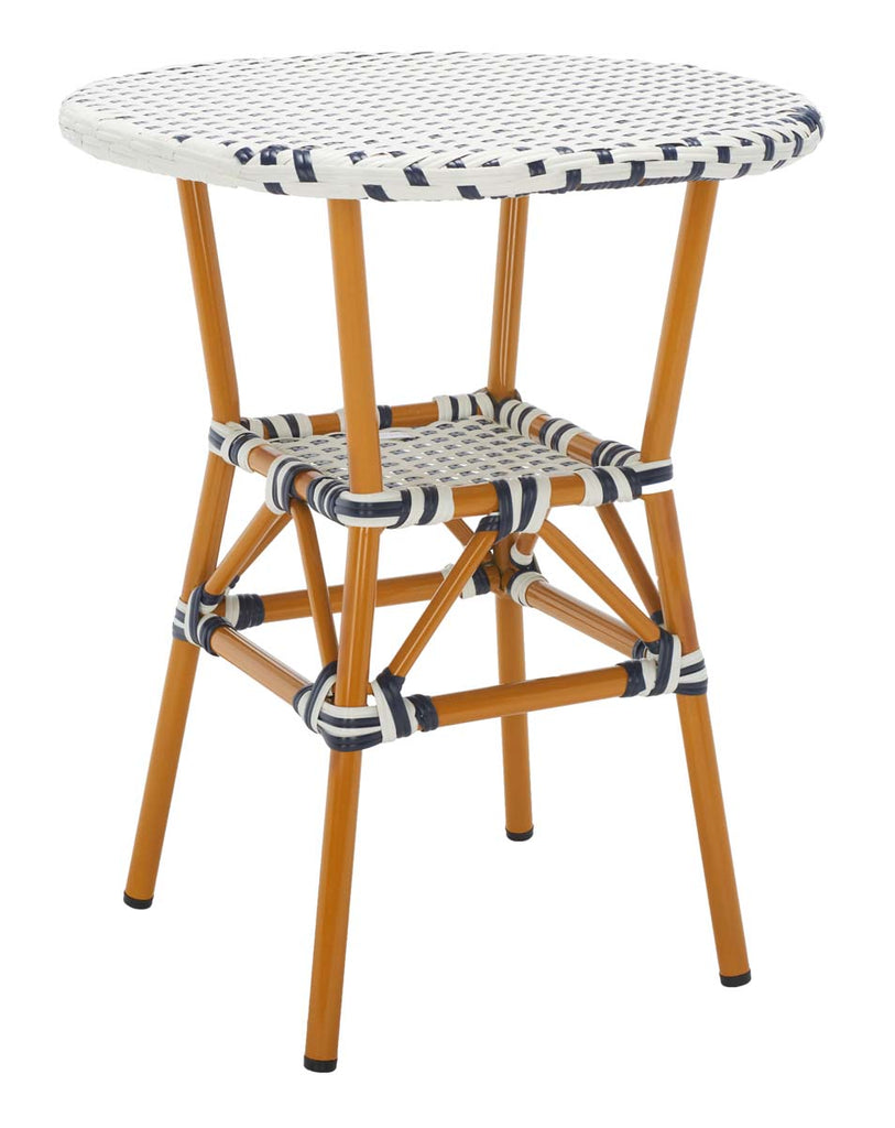 Safavieh California Bistro Table - White / Navy