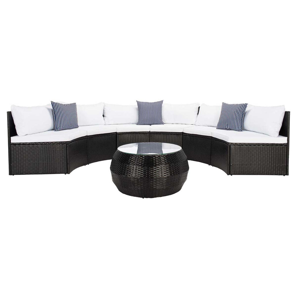 Safavieh Jesvita Living Set - Black / White